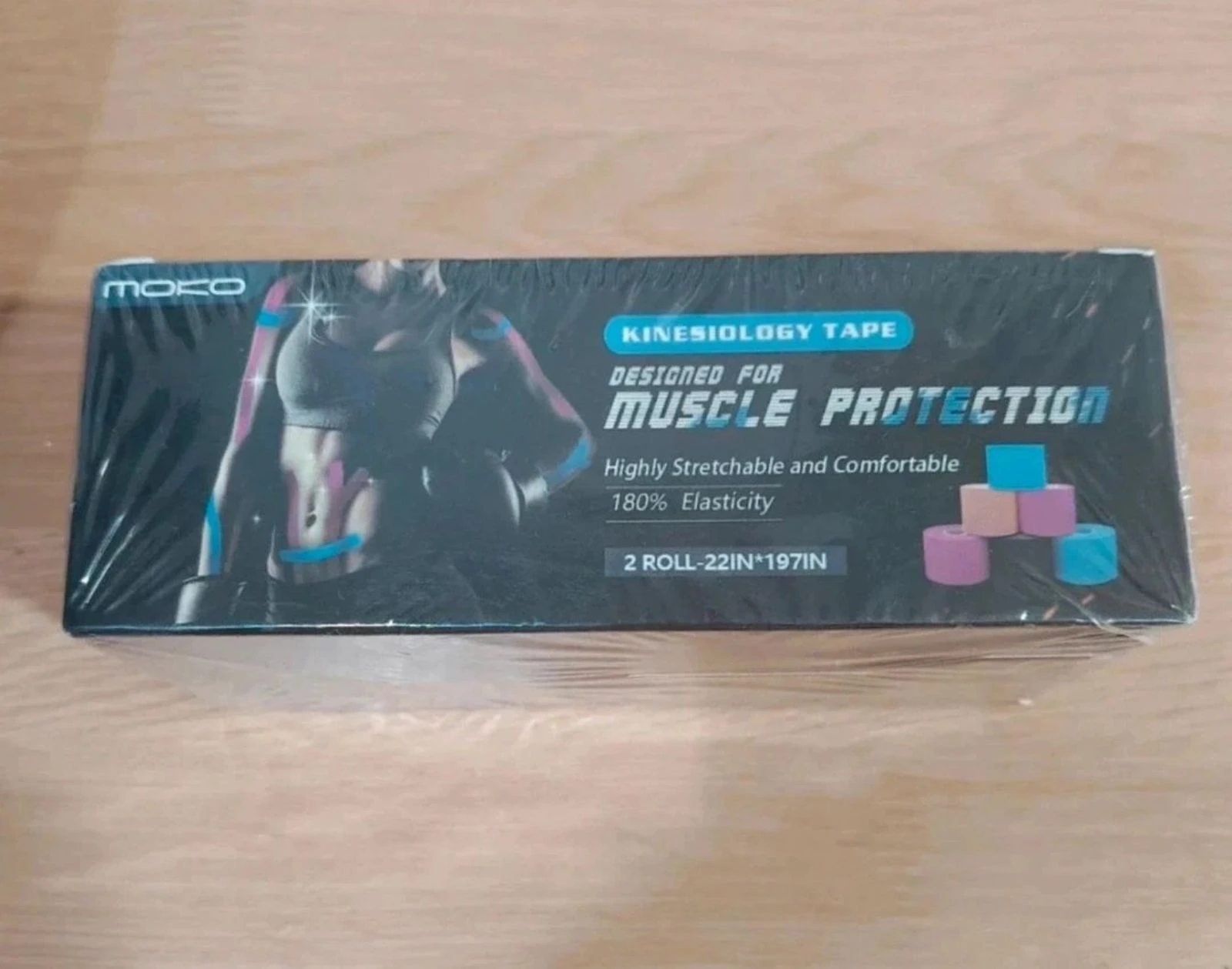 2 rolls kinesiotape muscle relief bandage, New – photo 3